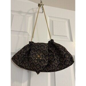 Jim Thompson Small Purse With Gold Chain With Magnetic Snap Clasp